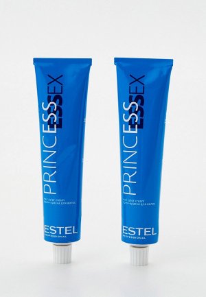 Краска для волос Estel PRINCESS ESSEX окрашивания 1/0 черный классический 60 мл x 2 шт.. Цвет: прозрачный