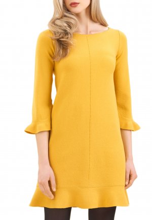 Платье LUISA SPAGNOLI. Цвет: желтый
