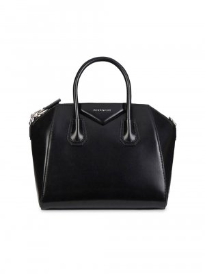 Кожаная сумка Mini Antigona, черный Givenchy