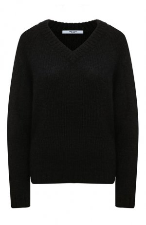 Шерстяной свитер Prada. Цвет: чёрный