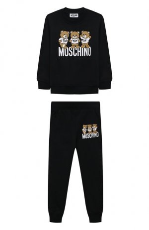 Комплект из свитшота и брюк Moschino. Цвет: чёрный