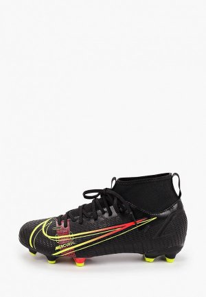 Бутсы Nike JR SUPERFLY 8 ACADEMY FG/MG. Цвет: черный
