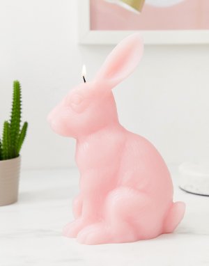 Свеча в виде кролика -Розовый Fisura