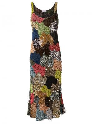 Embroidered midi dress Isabela Capeto. Цвет: многоцветный
