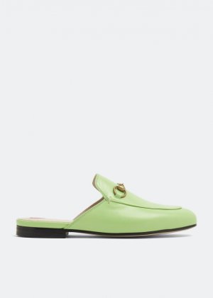 Слиперы GUCCI Princetown slippers, зеленый