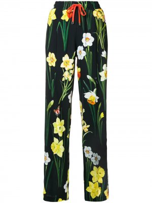Floral-print jogger trousers Dolce & Gabbana. Цвет: черный