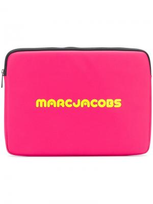 Чехол для ноутбука с принтом Marc Jacobs. Цвет: розовый