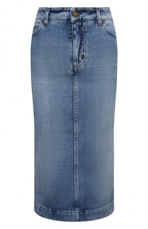 Джинсовая юбка Tom Ford. Цвет: голубой