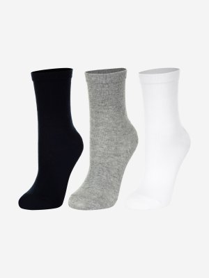 Носки для мальчиков , 3 пары, Белый, размер 31-33 Wilson. Цвет: белый