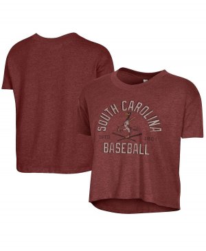 Женская укороченная футболка Garnet South Carolina Gamecocks Baseball Headliner Alternative Apparel