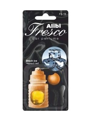 Ароматизатор подвесной бочонок Alibi Fresco Черная линия AZARD. Цвет: черный
