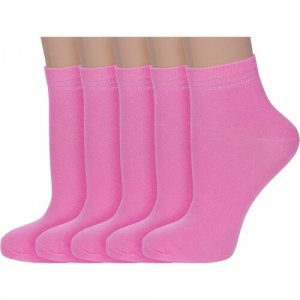 Носки 5 пар, размер 20-22, розовый ХОХ. Цвет: розовый