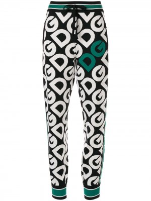 Спортивные брюки с логотипом DG Dolce & Gabbana. Цвет: черный