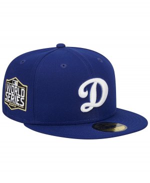 Мужская кепка с альтернативным логотипом Royal Los Angeles Dodgers World Series 2020, цвет 59FIFTY, облегающая шляпа New Era