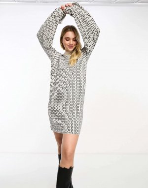 Вязаное мини-платье моно Vero Moda