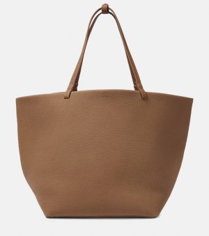 Кожаная большая сумка-тоут в стиле парка размера xl , коричневый The Row