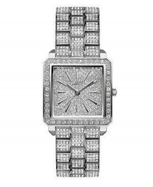 Женские часы Cristal из нержавеющей стали серебристого цвета, 28 мм Jbw