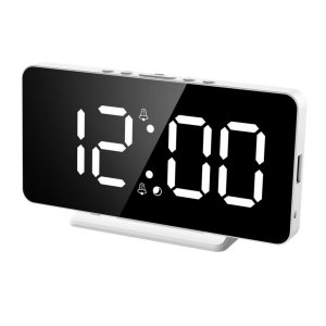 Часы электронные с будильником, календарём, термометром 15.1 х 1.3 7.5 см No brand
