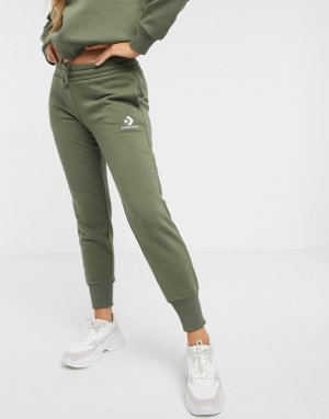 Спортивные штаны цвета хаки с логотипом -Зеленый Converse