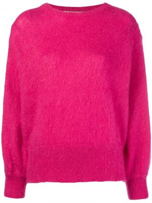 Crew neck sweater Maison Flaneur. Цвет: розовый