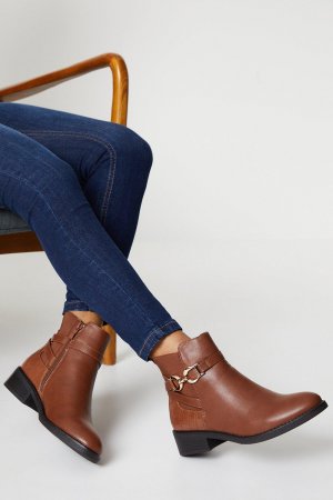 Ботинки челси с металлическими деталями Andrea , коричневый Wallis