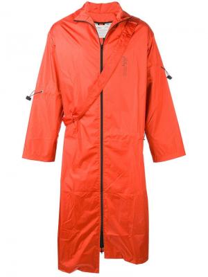 Асимметричное пальто-парка A-Cold-Wall*. Цвет: оранжевый