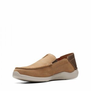 Туфли, размер 41.5 EU, коричневый, бежевый Clarks. Цвет: бежевый/коричневый