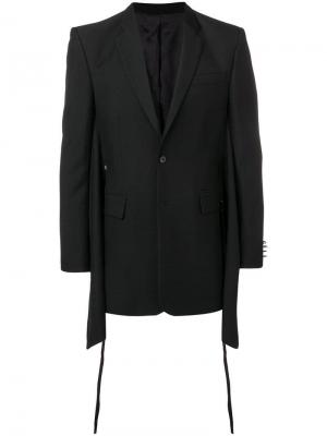 Пиджак прямого кроя D.Gnak. Цвет: черный
