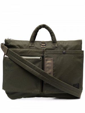 Сумка для ноутбука с карманами Porter-Yoshida & Co.. Цвет: зеленый