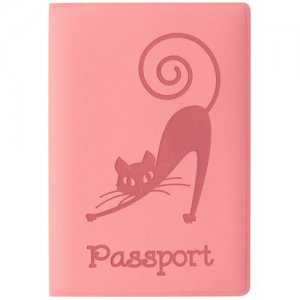 Обложка для паспорта , розовый STAFF. Цвет: розовый/персиковый