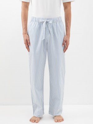 Полосатые пижамные брюки из органического хлопка , синий Tekla