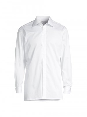 Официальная рубашка со скрытой планкой , белый Charvet