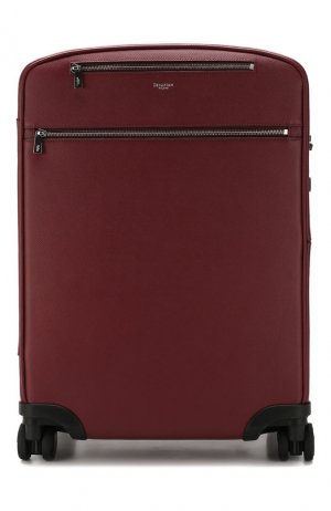 Кожаный чемодан Serapian. Цвет: красный