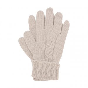 Кашемировые перчатки Loro Piana. Цвет: бежевый