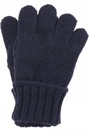 Шерстяные перчатки Dolce & Gabbana. Цвет: синий