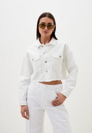 Куртка джинсовая Concept Club. Цвет: белый