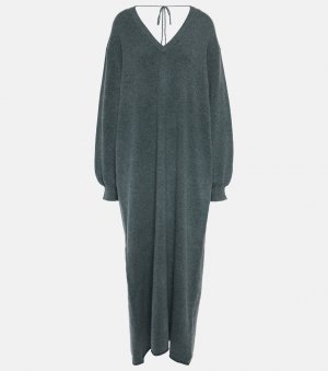 Платье макси n°259 sheba из кашемира , серый Extreme Cashmere