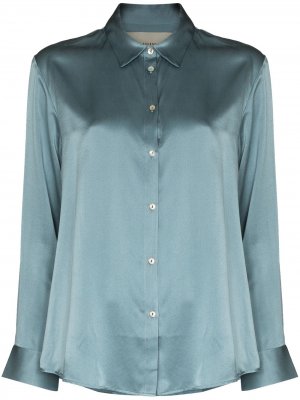 Пижамная рубашка London Asceno. Цвет: синий
