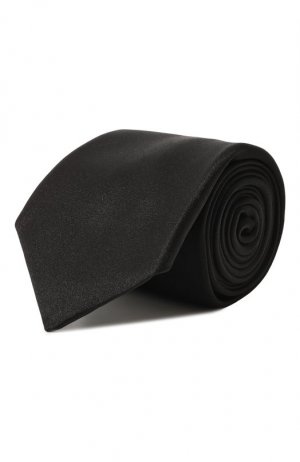 Шелковый галстук Corneliani. Цвет: чёрный
