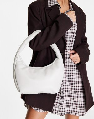 Кремовая сумка на плечо с мягкой подкладкой -Белый NA-KD