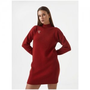 Вязаное платье MINI RC Red Cardigan. Цвет: красный