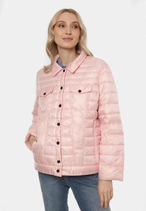 Куртка утепленная Helena Vera. Цвет: розовый