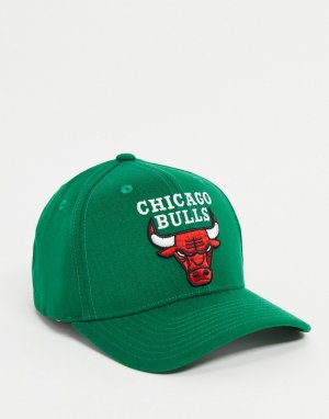 Зеленая кепка с логотипом команды Chicago Bulls NBA-Зеленый цвет Mitchell & Ness