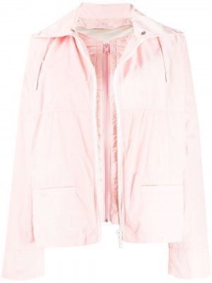 Непромокаемая куртка со съемным жилетом Yves Salomon Army. Цвет: розовый