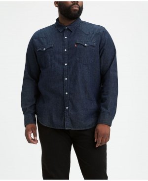 Мужская классическая джинсовая рубашка с длинным рукавом в стиле вестерн Levi's, мульти Levi's