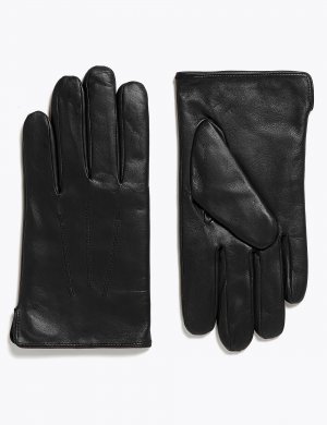 Кожаные перчатки с rmowarmth , черный Marks & Spencer