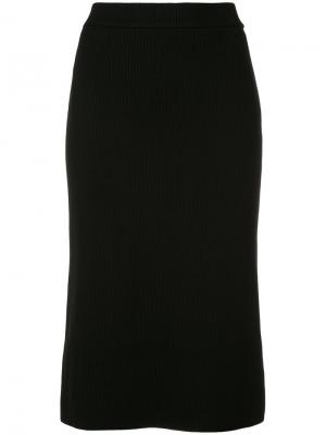 Облегающая юбка-карандаш Estnation. Цвет: чёрный