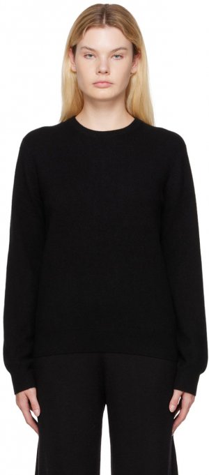Черный мини-свитер с R-образным вырезом Frenckenberger