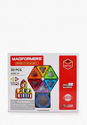 Конструктор Magformers Basic Plus 30 set. Цвет: разноцветный