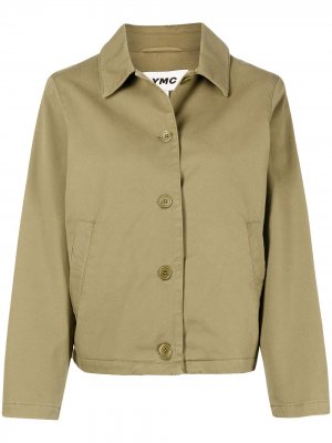Укороченная куртка-рубашка Boulevard YMC. Цвет: зеленый